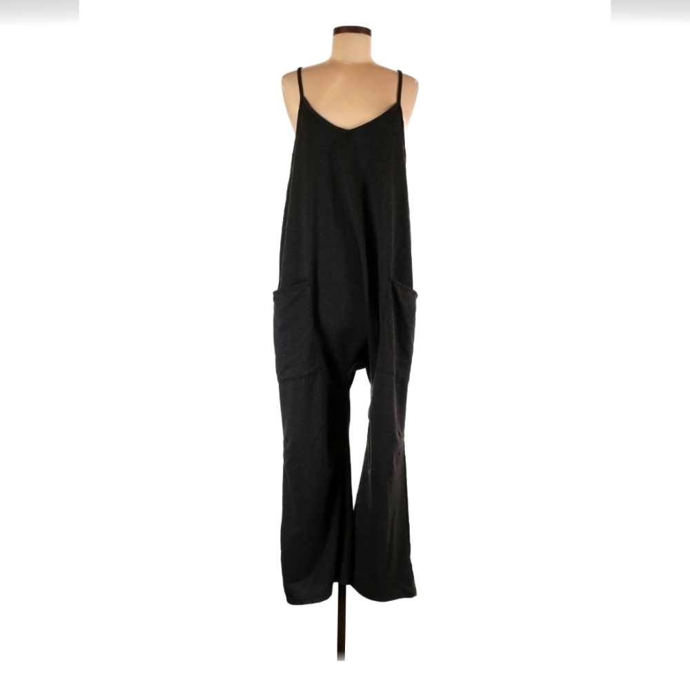 Charcoal Gray-Black Oversized Jumpsuit Size Medium